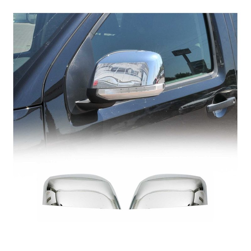 2005-2012 Nissan Pathfinder Side Mirror Cover Caps Stainless Steel Silver 2 Pcs