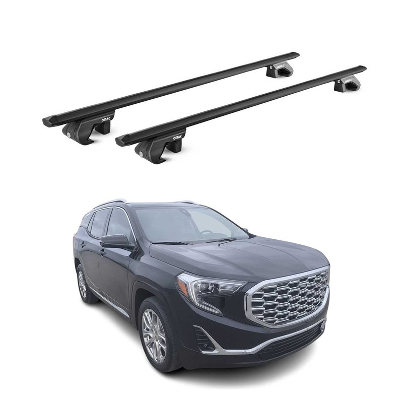 2025-2026 GMC Terrain Roof Rack Cross Bars Luggage Carrier Alu Black 2x