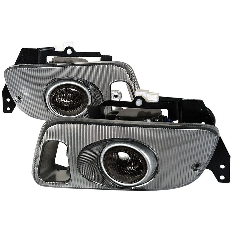 1992-1995 Honda Civic Coupe/Hatchback H3 Fog Lights Kit Chrome/Smoke Lens