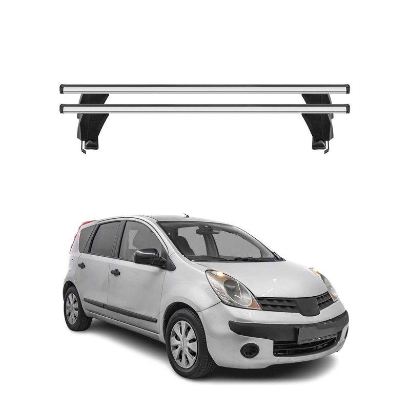 2004-2012 Nissan Versa Roof Rack Cross Bars Silver