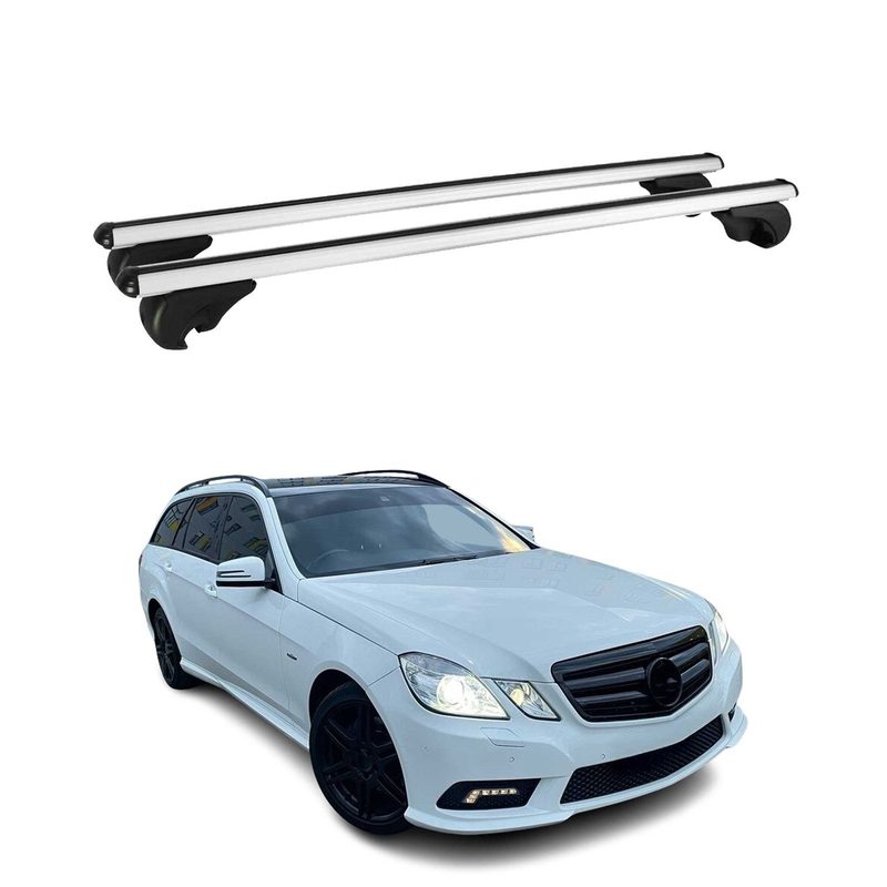 2011-2016 Mercedes E Class S212 Wagon Roof Rack Cross Bars Silver
