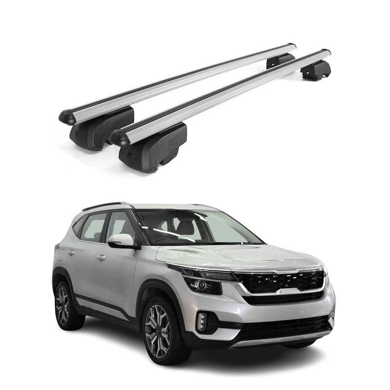 2021-2026 Kia Seltos Roof Rack Cross Bars Silver