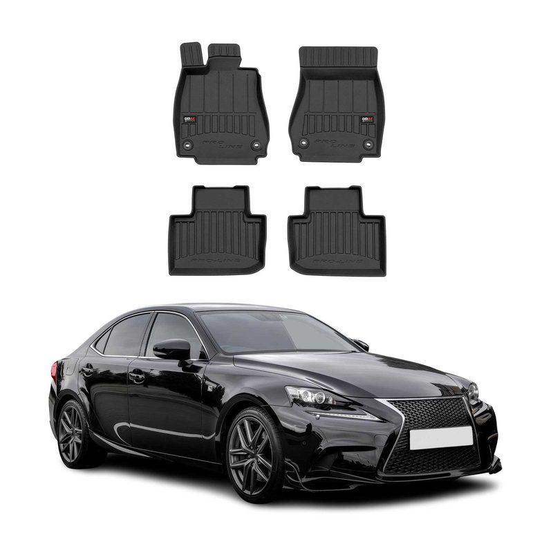 2014-2020 Lexus IS Sedan not fit AWD Premium Floor Mats Liners Full Set All Weather Heavy Duty