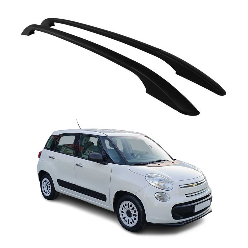 2014-2020 Fiat 500L Roof Rack Rails Side Rails Black