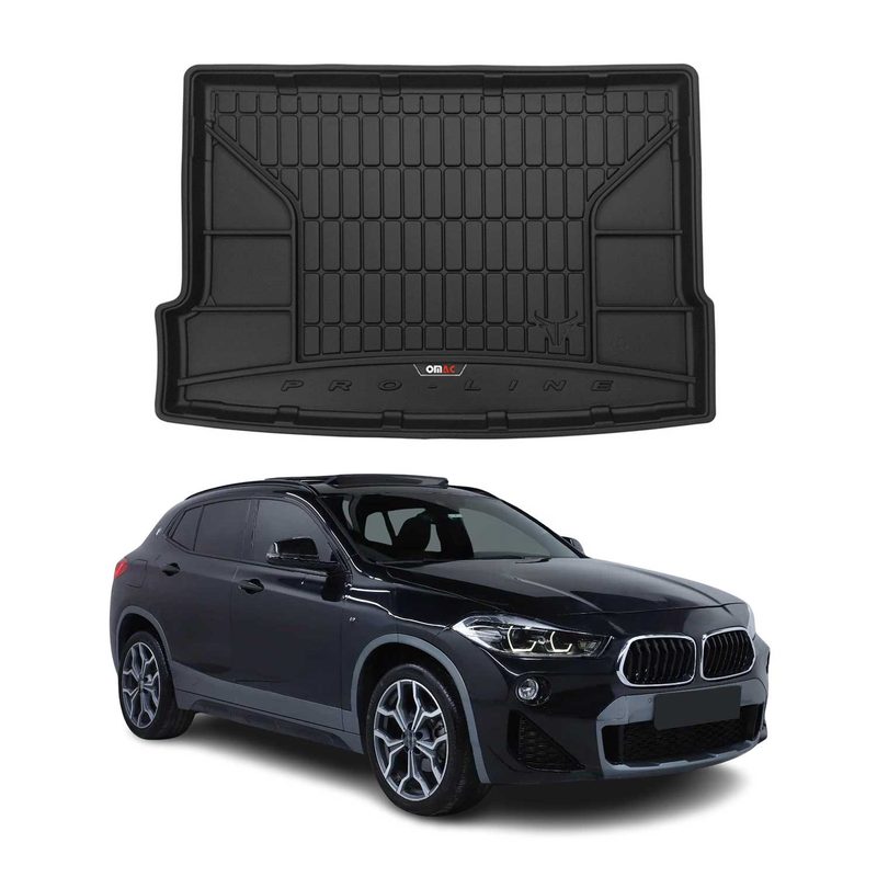 2018-2023 BMW X2 F39 Upper trunk Premium Cargo Liner Trunk Mat All Weather Heavy Duty Upper Black