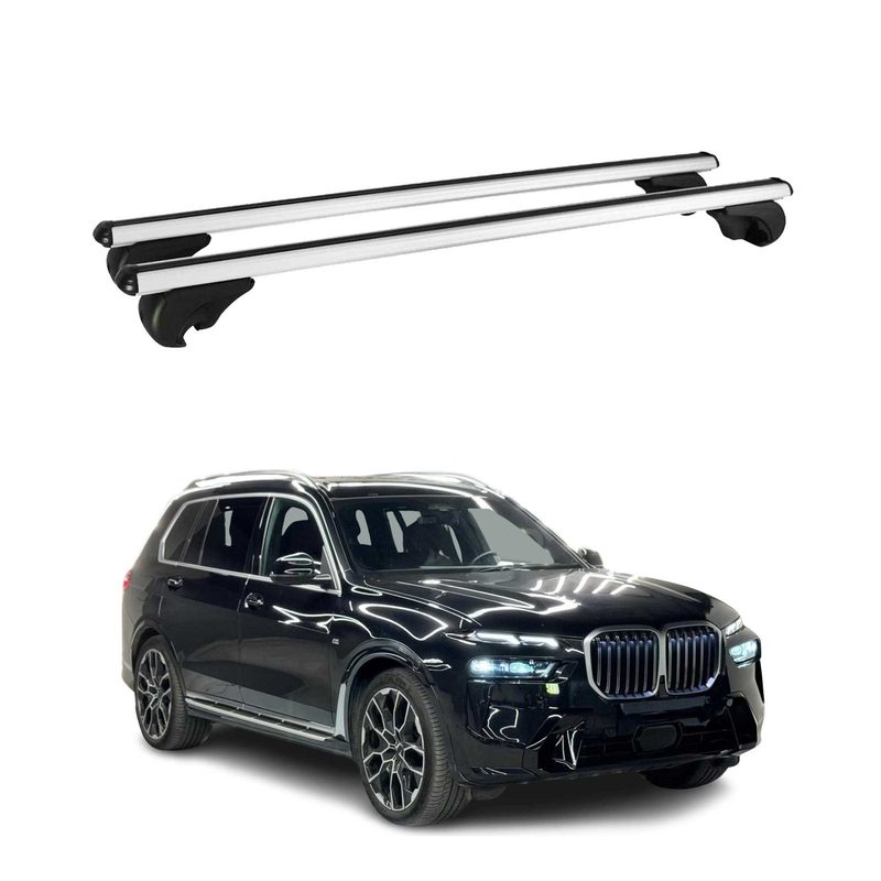 2019-2026 BMW X7 G07 Roof Rack Cross Bars Silver
