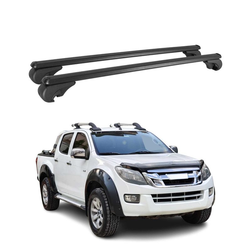1998-2004 Isuzu Rodeo Sport Roof Rack Cross Bars Black