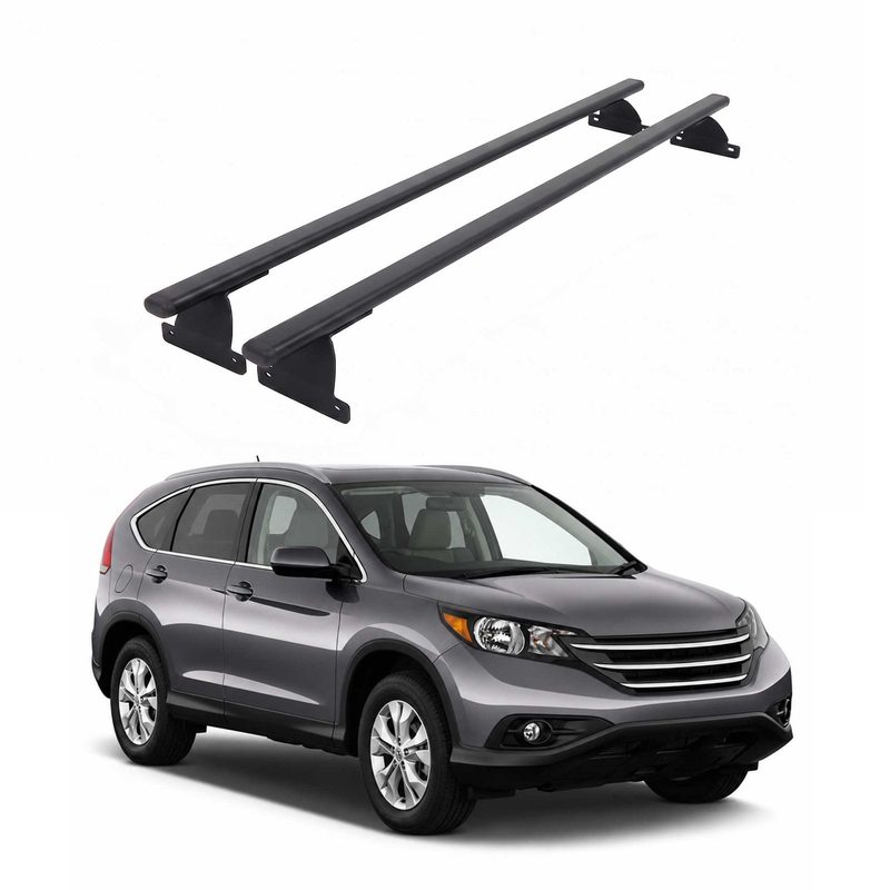 2012-2016 Honda CR-V Roof Rack Cross Bars Luggage Carrier Steel Black 2 Pcs
