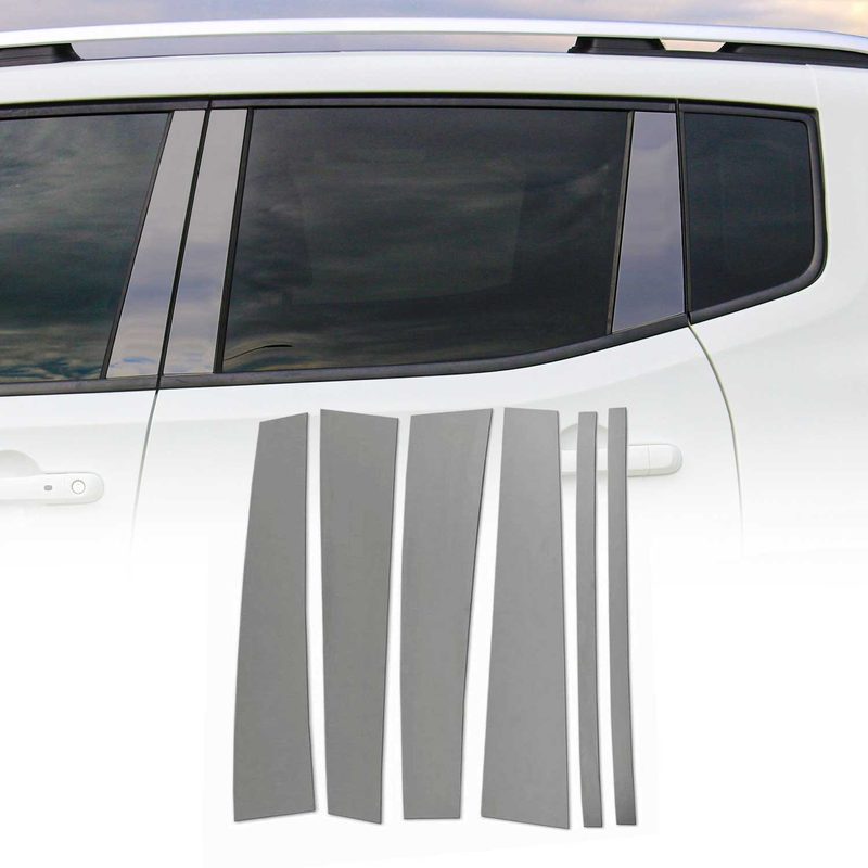 2006-2009 Land Rover Range Rover Sport Window B Pillar Posts Door Trim Stainless Steel