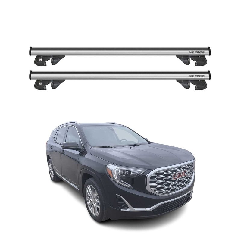 2025-2026 GMC Terrain Roof Rack Cross Bars Luggage Carrier Gray 2Pcs