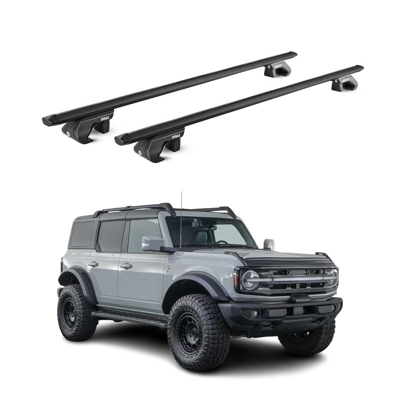 2021-2024 Ford Bronco Roof Rack Cross Bars Black Luggage Carrier 2 Pcs
