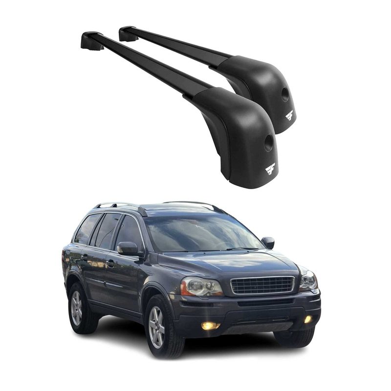 2003-2014 Volvo XC90 Roof Racks Cross Bars Black