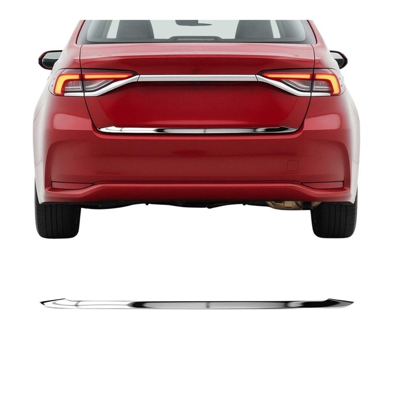 2019-2026 Toyota Corolla Sedan Rear Trunk Molding Trim Stainless Steel
