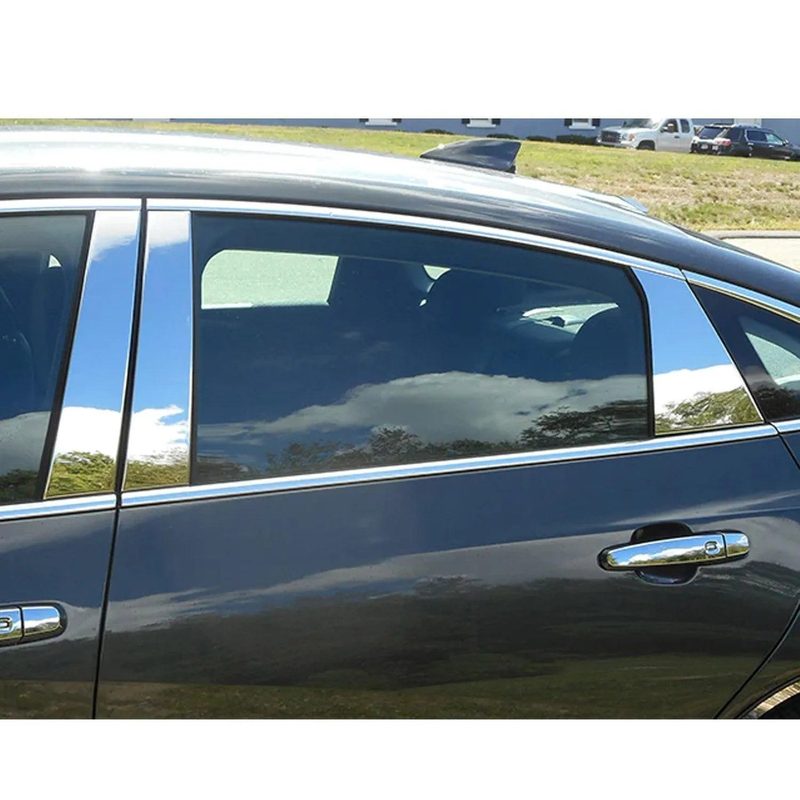 2016-2025 Chevrolet Malibu Stainless Steel Pillar Trim 6 Pcs