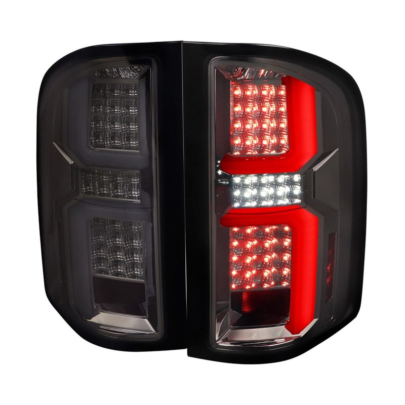 2007-2013 Chevy Silverado 1500 2500HD/3500HD LED Tail Lights Chrome/Smoke