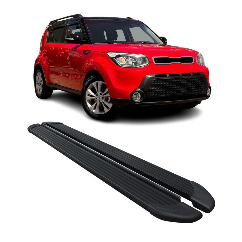2014-2019 Kia Soul Running Boards Side Steps Black