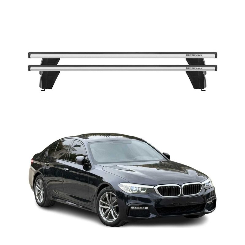 2019-2024 BMW 5 Series G30 Sedan 2017-2023 / M5 F90 Roof Rack Cross Bars Silver