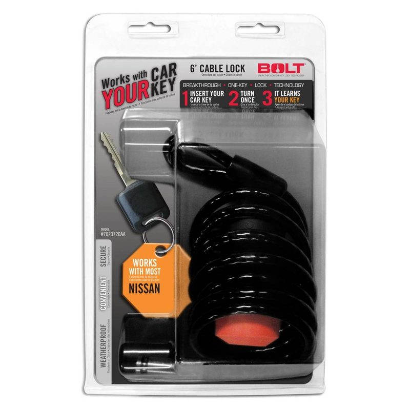 CABLE CON CANDADO BOLT RECEPTOR 6FT. NISSAN