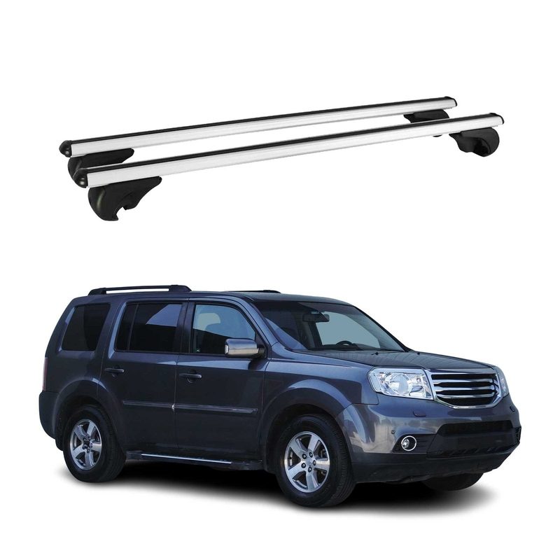 2009-2015 Honda Pilot Roof Rack Cross Bars Silver