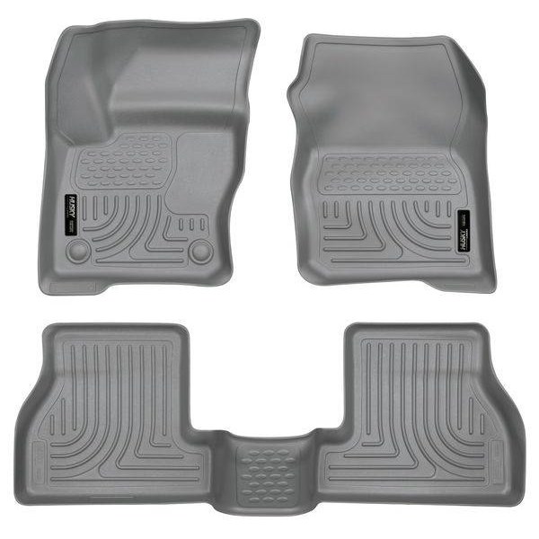 Tapetes Husky Weatherbeater 1ra y 2da Fila Color Gris para Focus 12-15