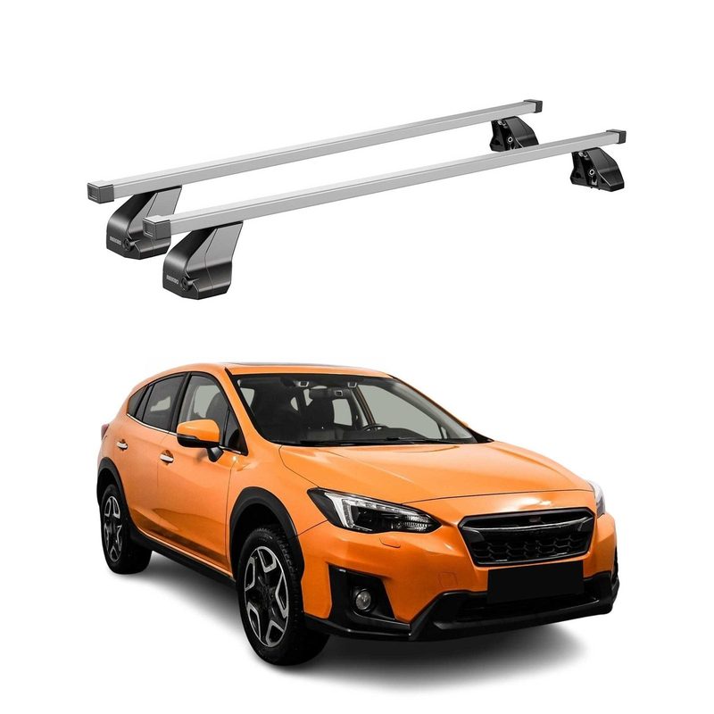 2013-2015 Subaru XV Crosstrek Roof Rack Cross Bars Silver