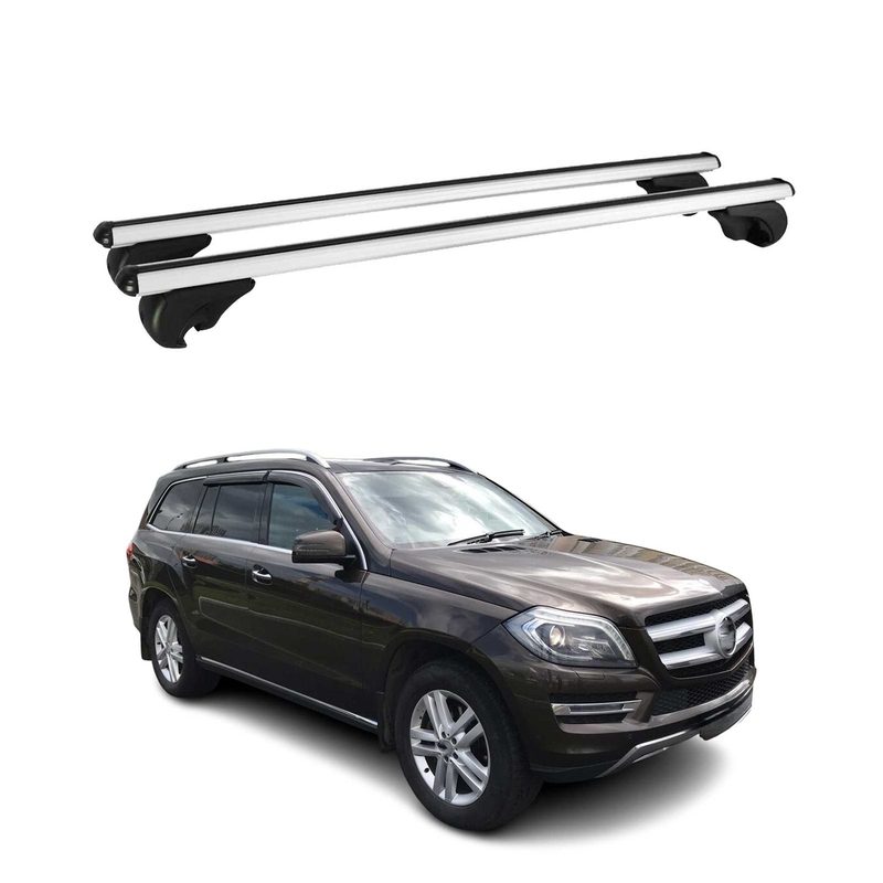 2013-2016 Mercedes GL Class X166 Roof Rack Cross Bars Silver