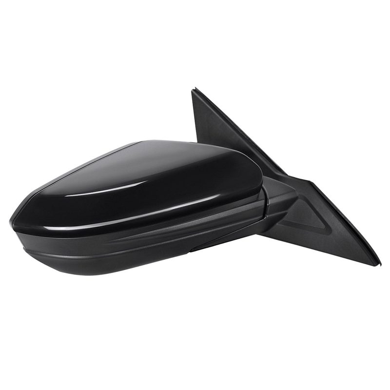 2016-2020 Honda Civic Passenger/Right 3Pin Glossy Black Adjustable Side Mirror