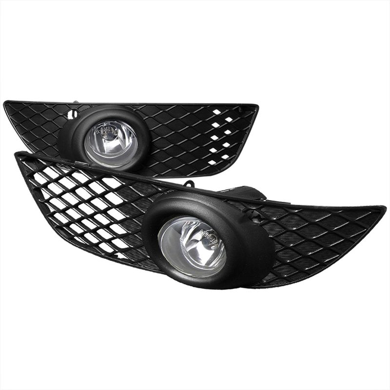 2008-2012 Mitsubishi Lancer H11 Fog Lights Kit Chrome Housing/Clear Lens