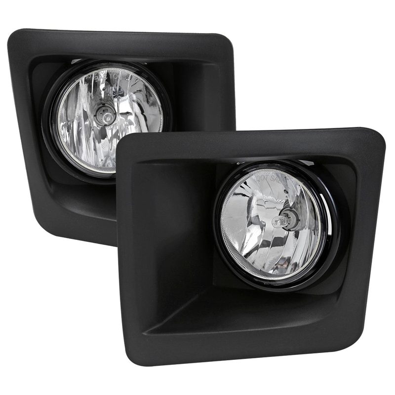 2014-2015 GMC Sierra 1500 H3 Fog Lights Chrome Housing/Clear Lens