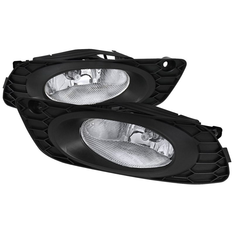 2012 Honda Civic Sedan H11 Fog Lights Kit Chrome Housing/Clear Lens
