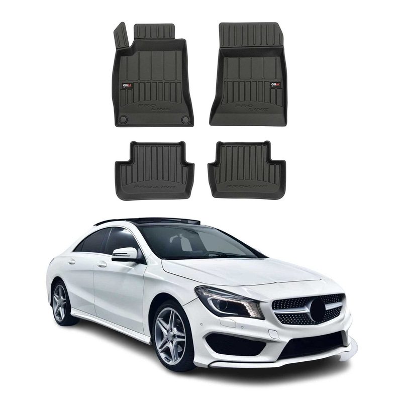 2013-2019 Mercedes CLA C117 Premium Floor Mats Liners Full Set All Weather Heavy Duty Black