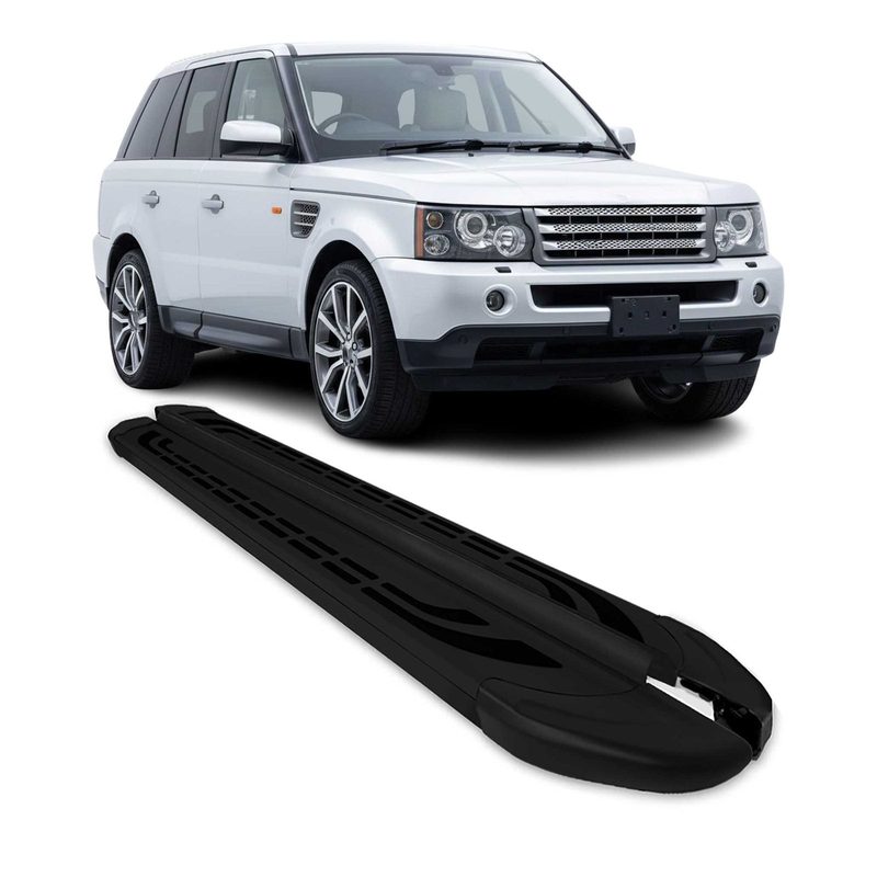 2006-2013 Land Rover Range Rover Sport Running Boards Side Steps Black