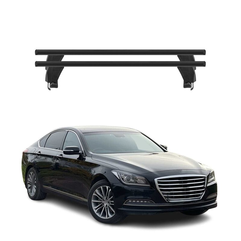 2015-2016 Hyundai Genesis Roof Rack Cross Bars Black