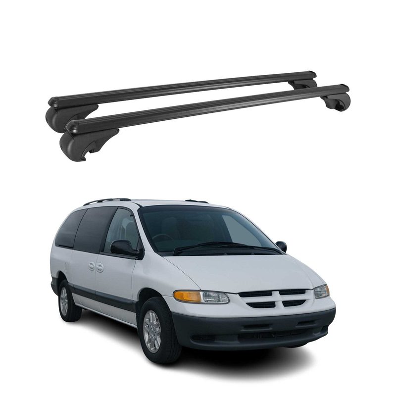 2001-2007 Dodge Grand Caravan Roof Rack Cross Bars Black