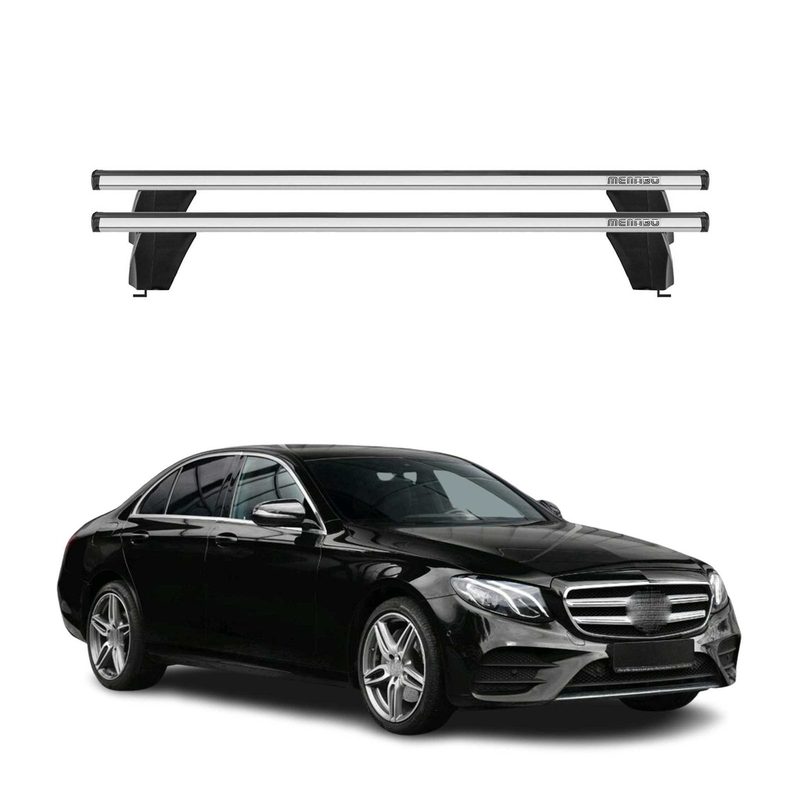 2017-2020 Mercedes E Class W213 Sedan Roof Rack Cross Bars Silver