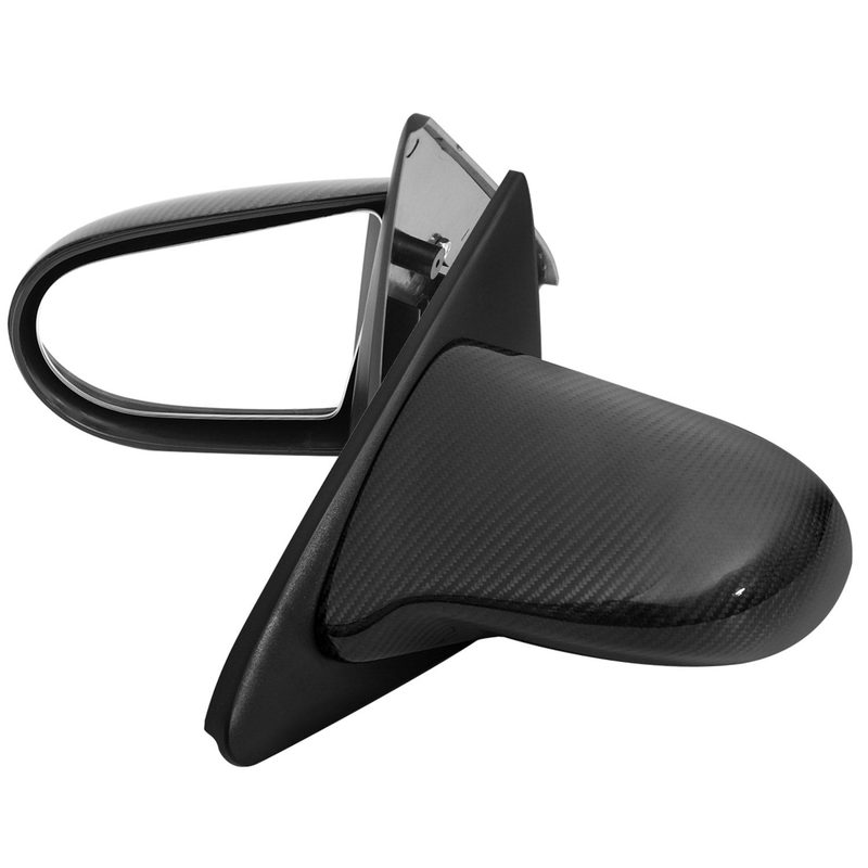 1992-1995 Honda Civic Carbon Fiber Shell Manual Adjustable Spoon Mirrors