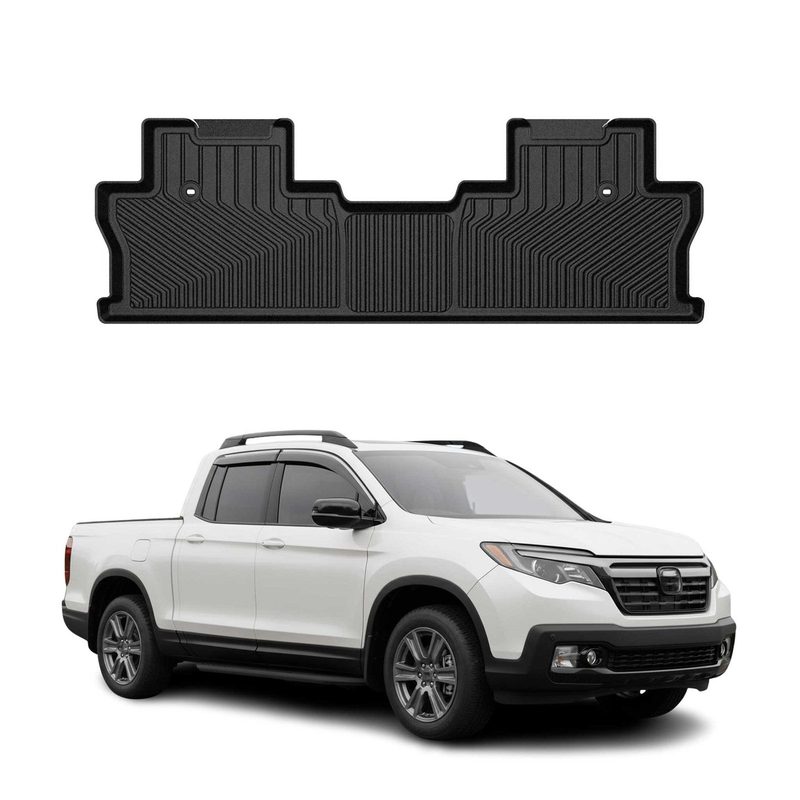 2017-2026 Honda Ridgeline Premium Floor Mats Liners Second Row Rear Black