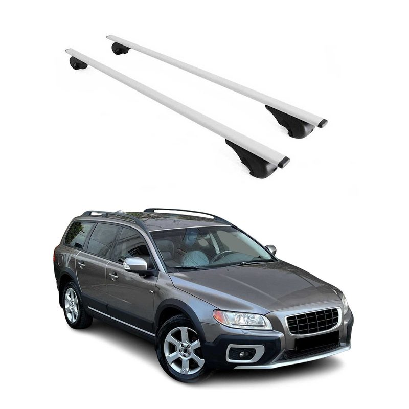 2008-2016 Volvo XC70 Roof Rack Cross Bars Silver