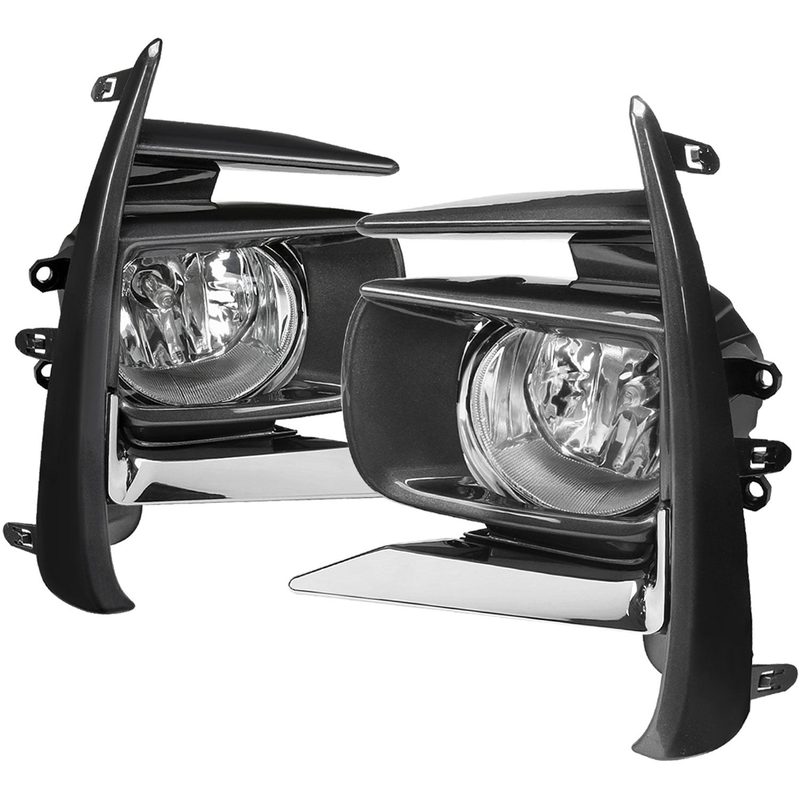 2018-2019 Toyota Sienna 12V/55W H11 Fog Lights Kit - HZ Chrome/Clear Lens