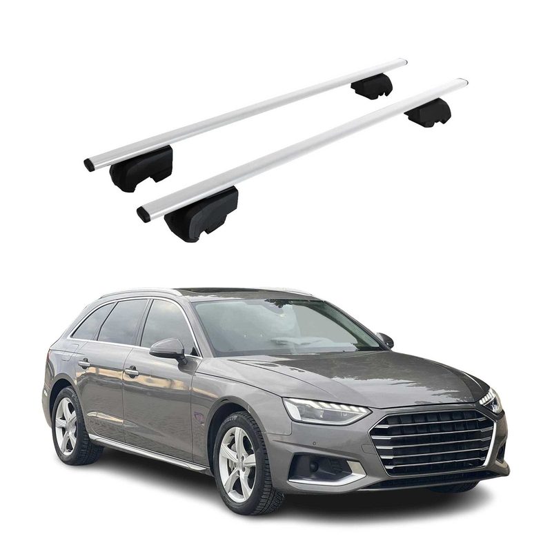 2017-2023 Audi A4 Wagon Roof Rack Cross Bars Silver