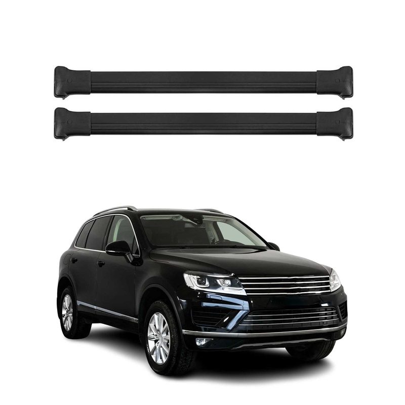 2011-2018 VW Touareg Roof Rack Cross Bars Black