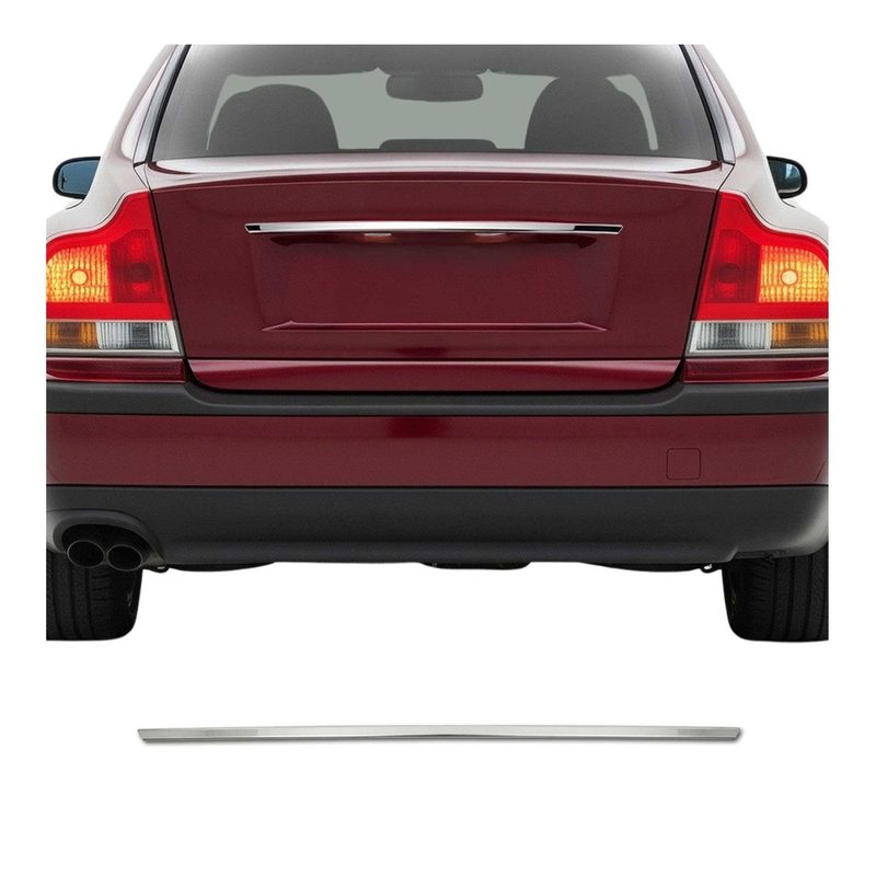 2011-2018 Volvo S60 Rear Trunk Tailgate Door Handle Cover Stainless Steel Silver 1Pc