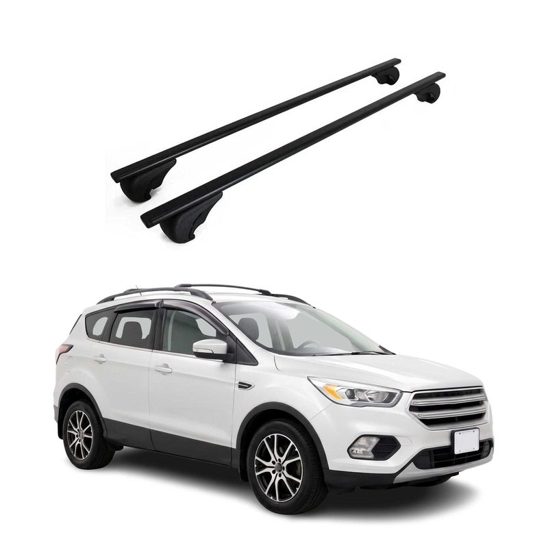 Roof Rack Cross Bars Luggage Carrier for Ford Escape 3.gen 2013-2019 Black 2Pcs