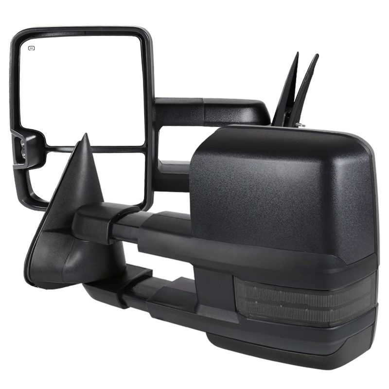 2002-2007 Chevy Silverado/ GMC Sierra/Yukon/ XL Heated Towing Mirrors Smoke