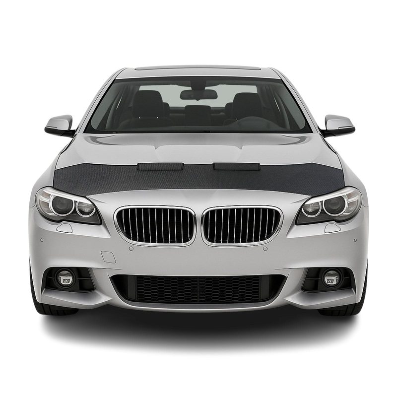 2011-2016 BMW 5 Series F10 F11 Car Bonnet Mask Hood Bra Half Carbon