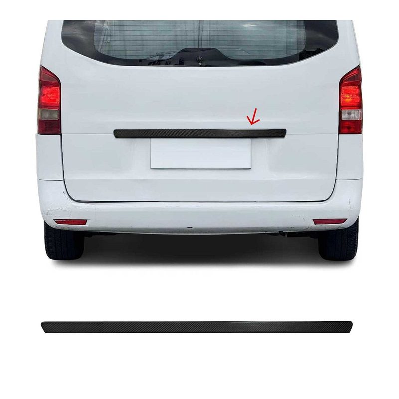2016-2024 Mercedes Metris Rear Trunk Tailgate Door Handle Cover Carbon Fiber