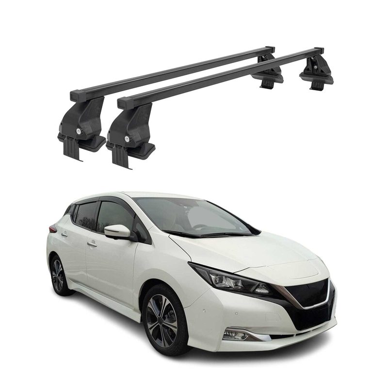 2018-2025 Nissan Leaf Roof Rack Cross Bars Black