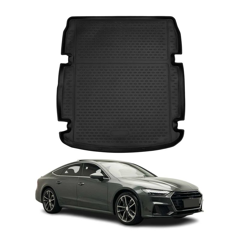 2019-2024 Audi A7 S7 RS7 Sportback (C8 TYP 4K8) Cargo Liner Trunk Mat All Weather Black