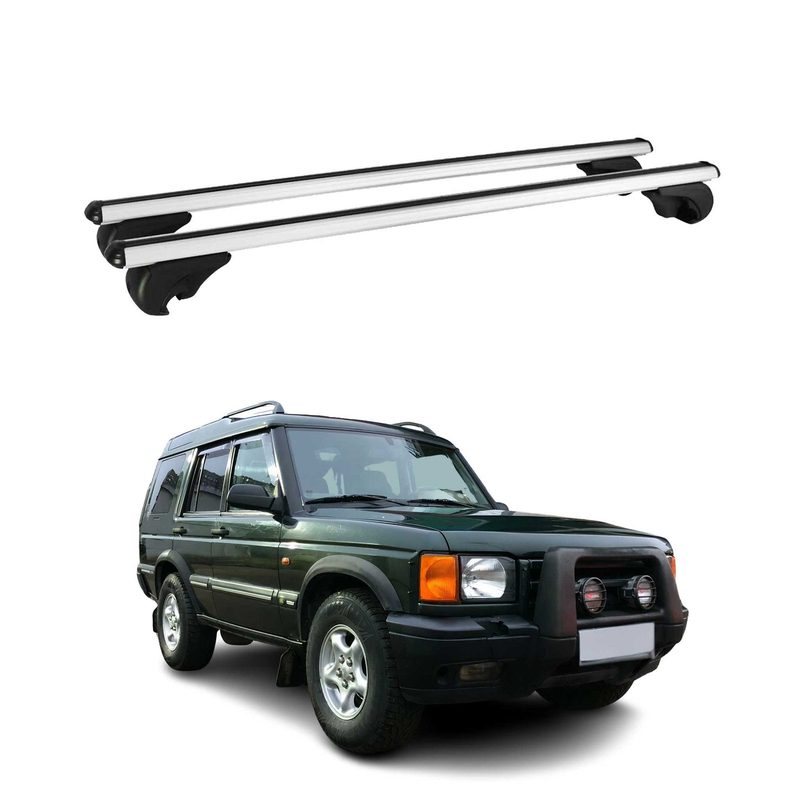 2002-2004 Land Rover Discovery Roof Rack Cross Bars Silver
