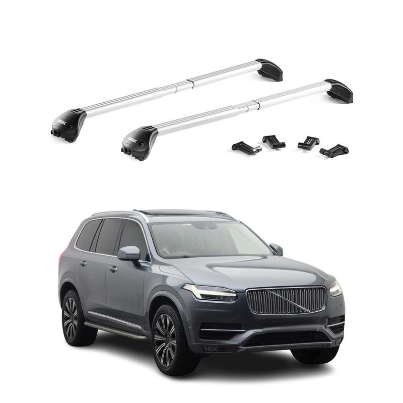 2016-2026 Volvo XC90 Roof Rack Cross Bars Silver